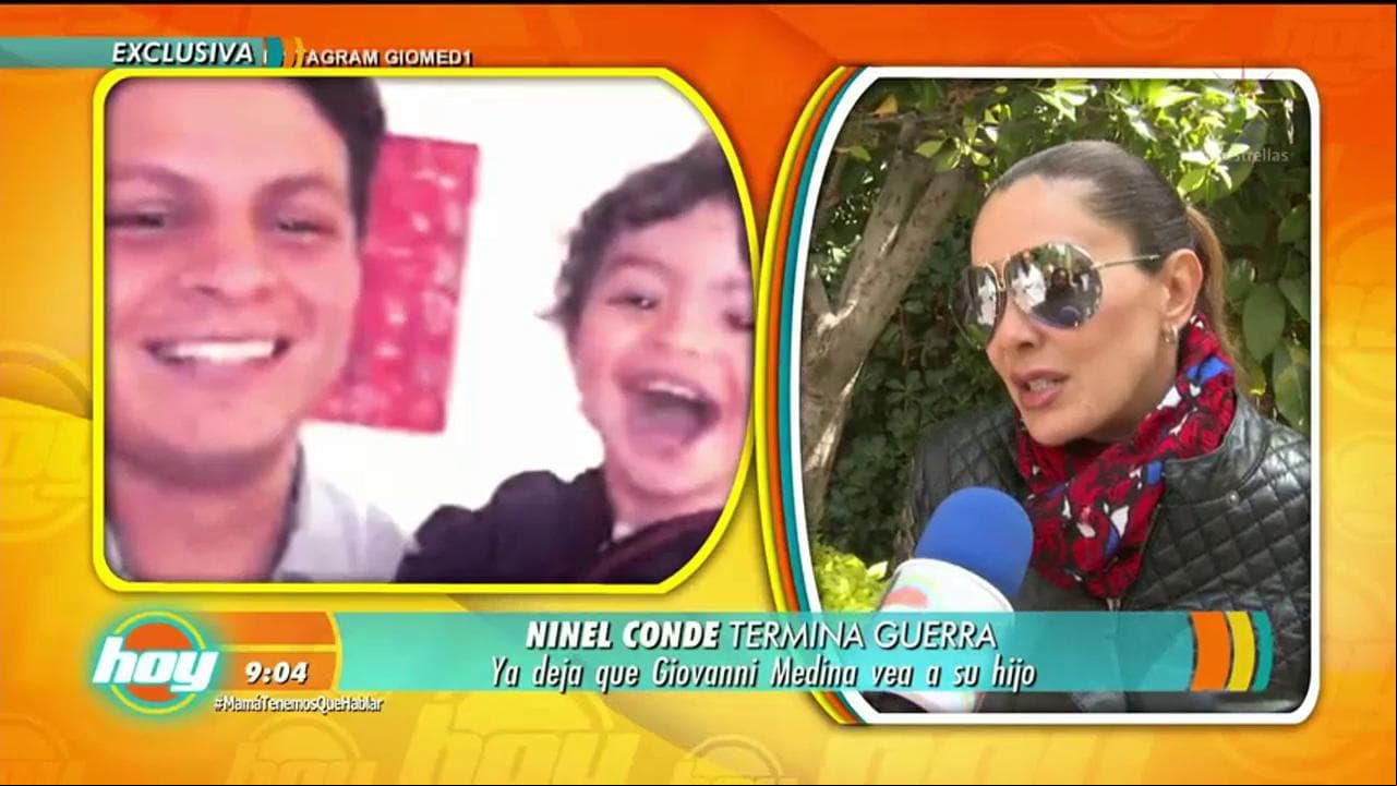 ¡Ninel Conde y Giovanni Medina en paz por el bien de su hijo!