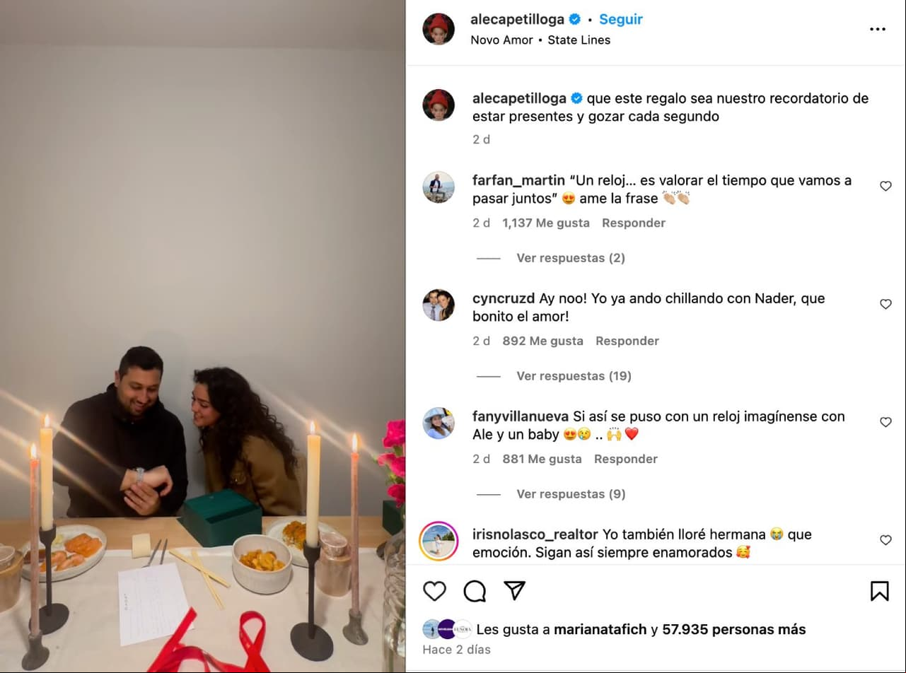Alejandra Capetillo y su esposo Nader Shoueiry.
